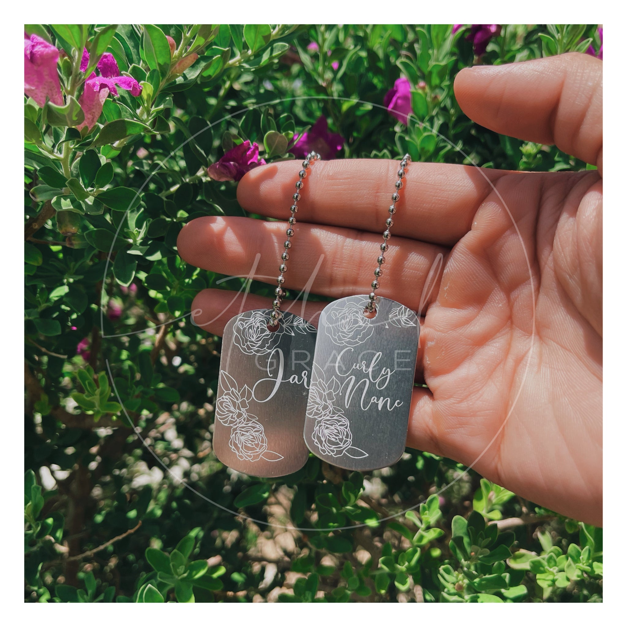 Engraved Military Dog Tags