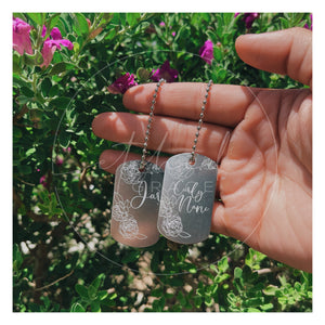 Engraved Military Dog Tags