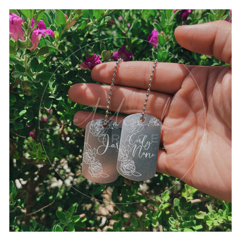 Engraved Military Dog Tags