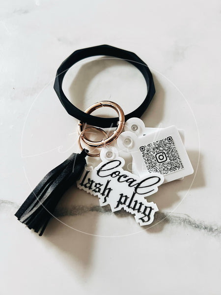 QR Social Media Acrylic Keychain