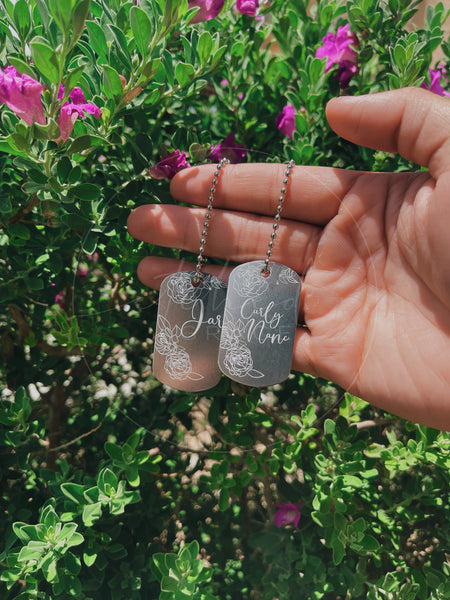Engraved Military Dog Tags