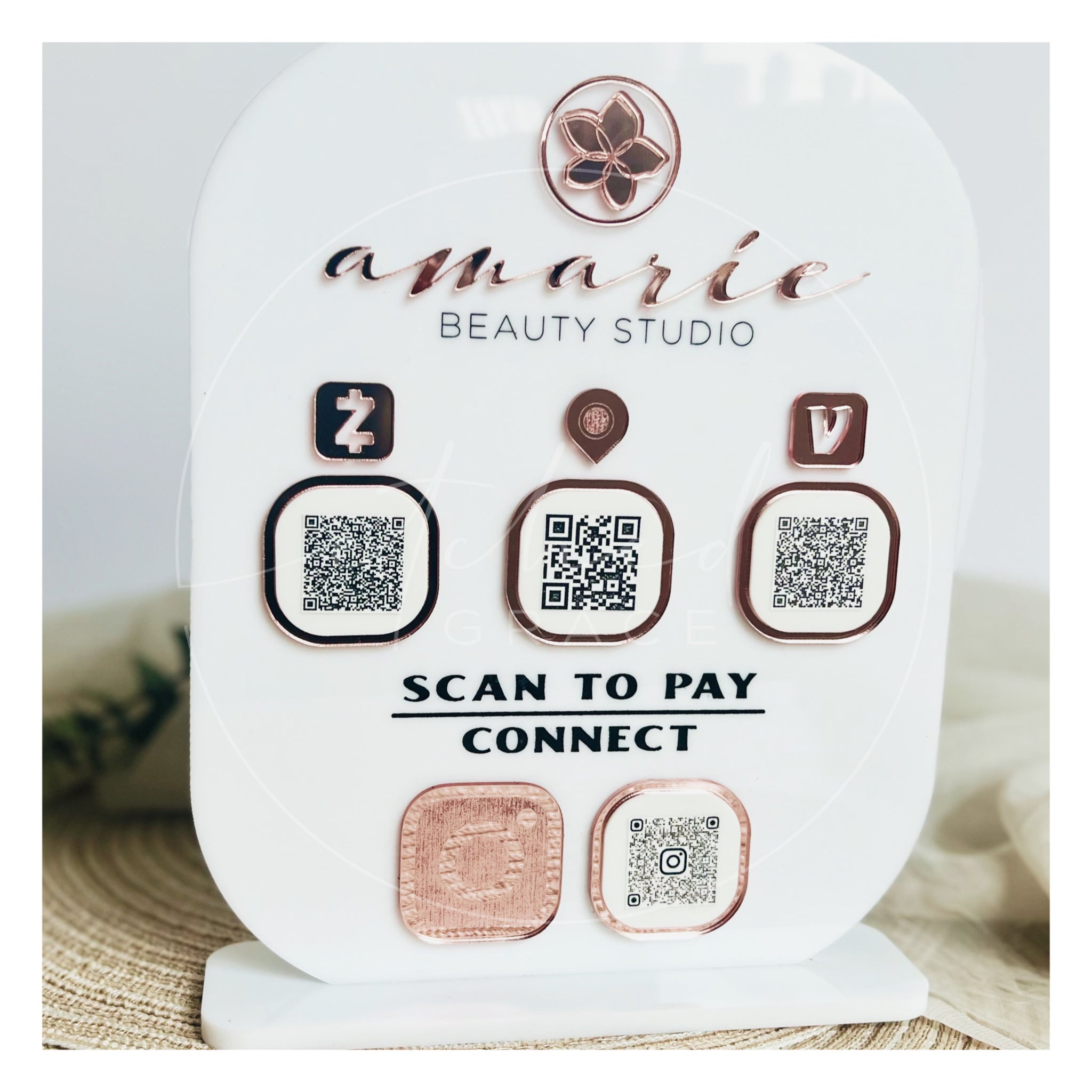 QR Social Media Sign (Custom)