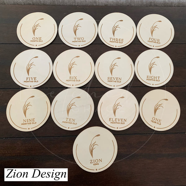 Birth Announcement Round | Nursery Round