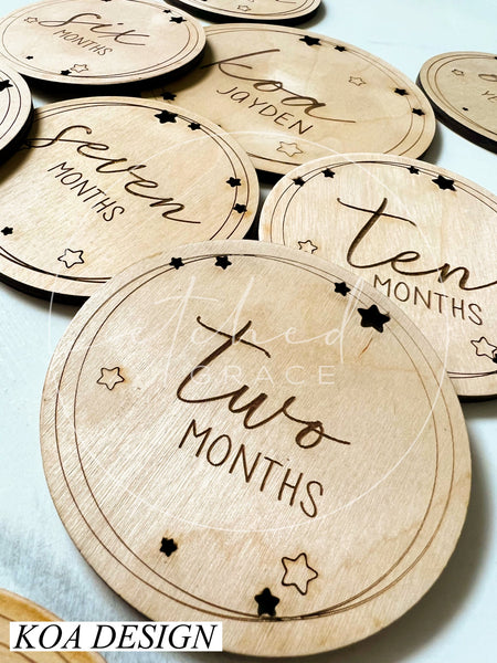 Birth Announcement Round | Nursery Round