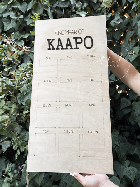 Personalized Milestone Memory Board | “One Year Of” Board