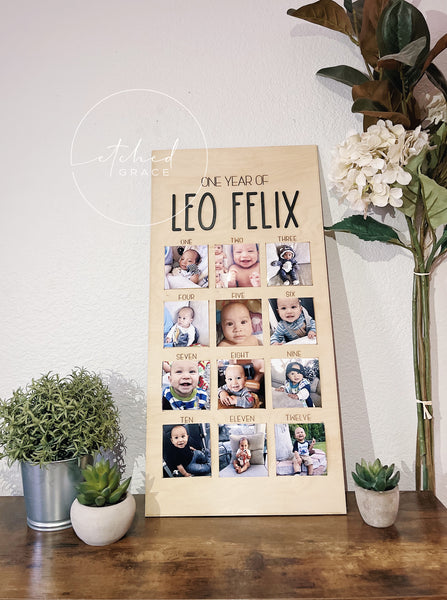 Personalized Milestone Memory Board | “One Year Of” Board