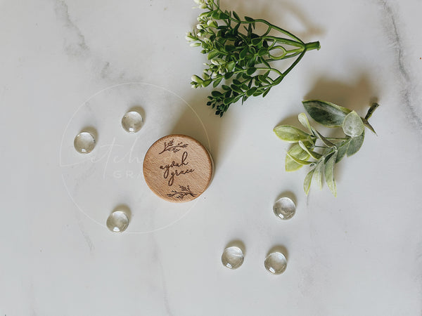Personalized Mini Round Keepsake Box | Ring Box