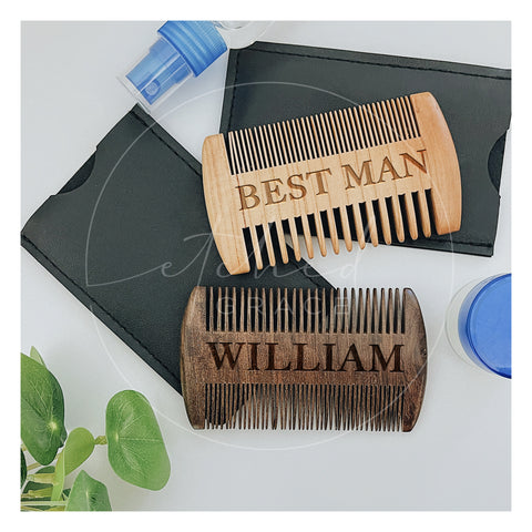 Personalized Double Sided Comb | Beard & Hair Pocket Comb