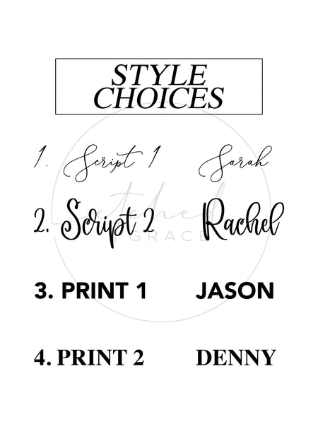 Custom Basket Name Tags