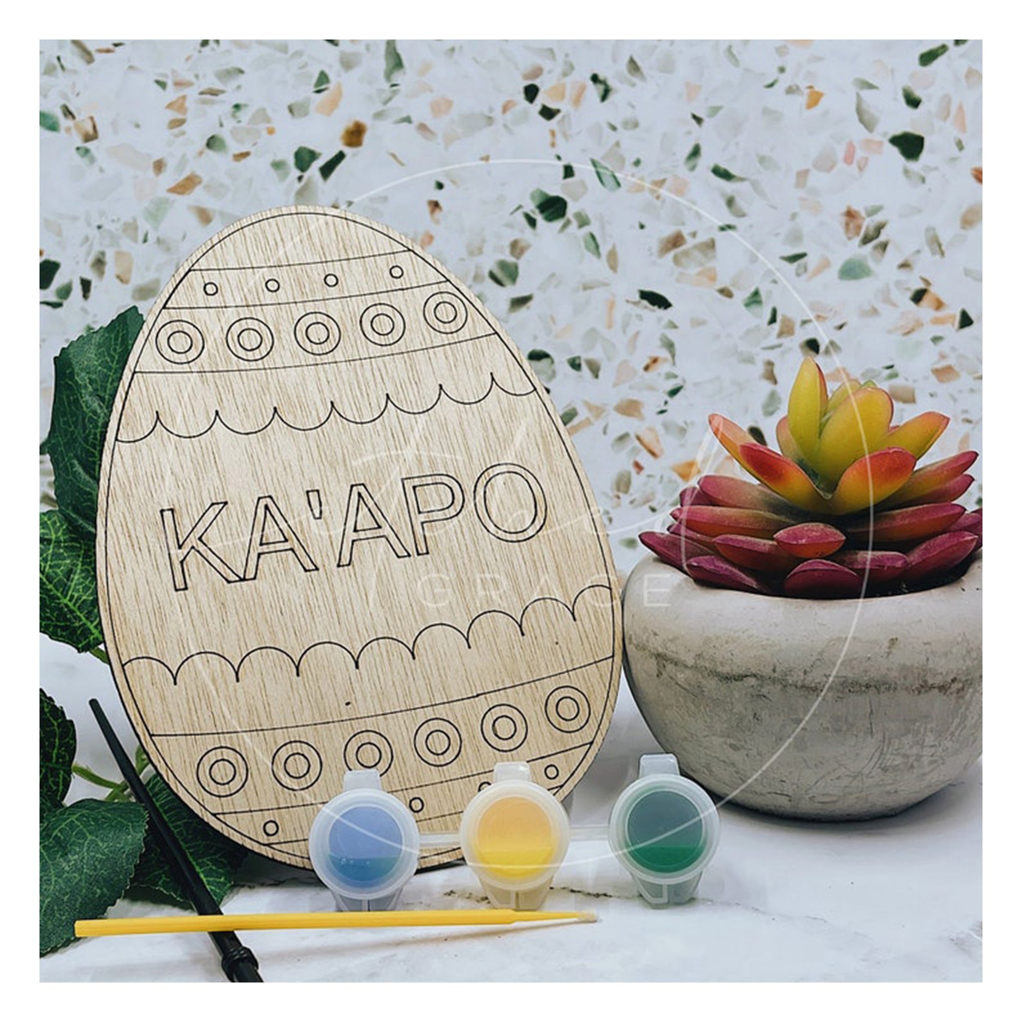 Easter Egg Name DIY Paint Kit