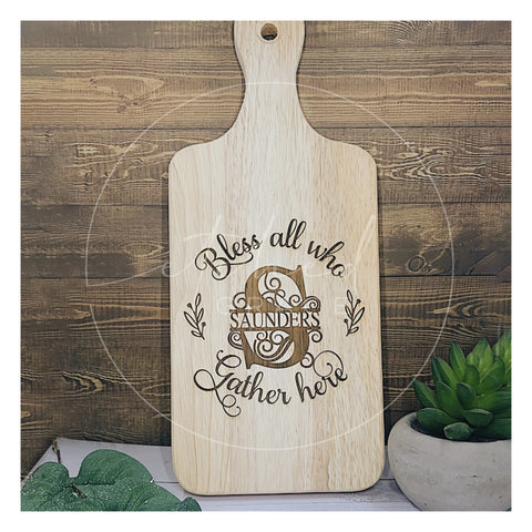 Personalized Monogrammed Letter Cutting Board