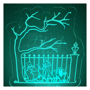 Haunted Mansion Inspired Hitch Hiking Ghosts Window Light