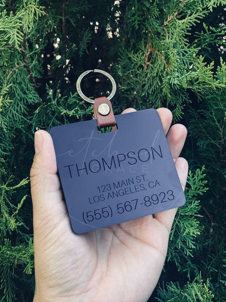 Acrylic Luggage Tags