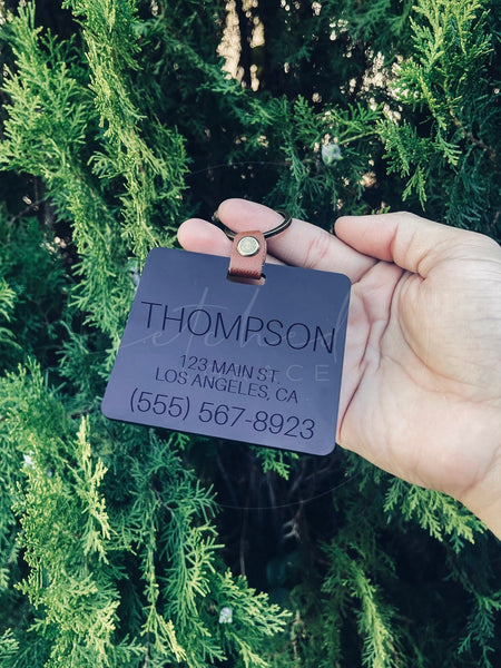 Acrylic Luggage Tags