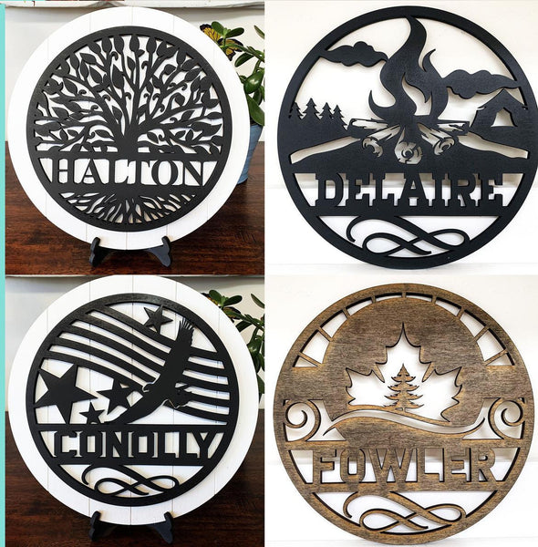 Personalized Name Round Shelf Leaner