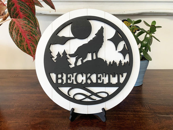 Personalized Name Round Shelf Leaner