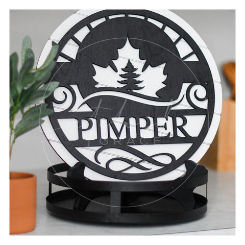 Personalized Name Round Shelf Leaner