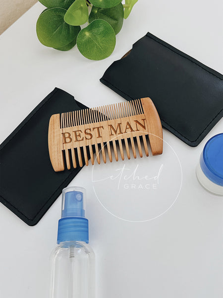 Personalized Double Sided Comb | Beard & Hair Pocket Comb
