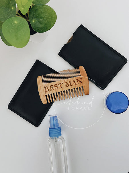 Personalized Double Sided Comb | Beard & Hair Pocket Comb