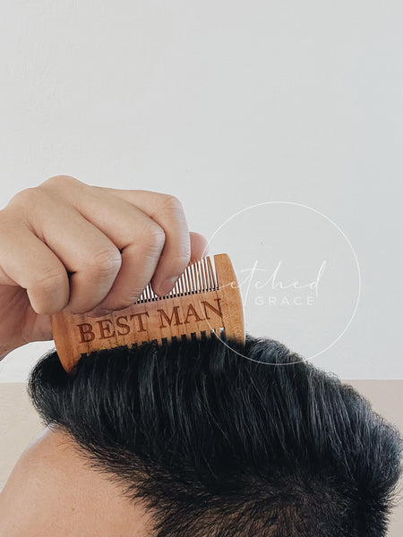Personalized Double Sided Comb | Beard & Hair Pocket Comb