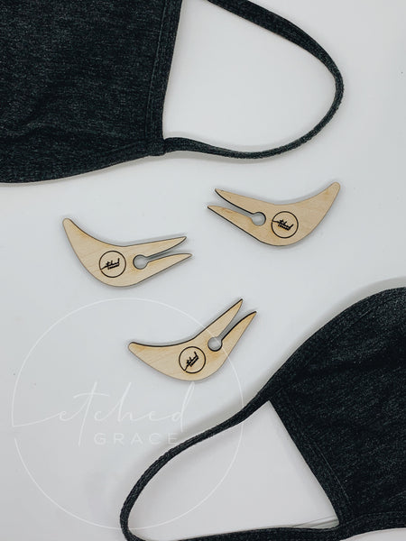 Custom Engraved Mask Vent Clips