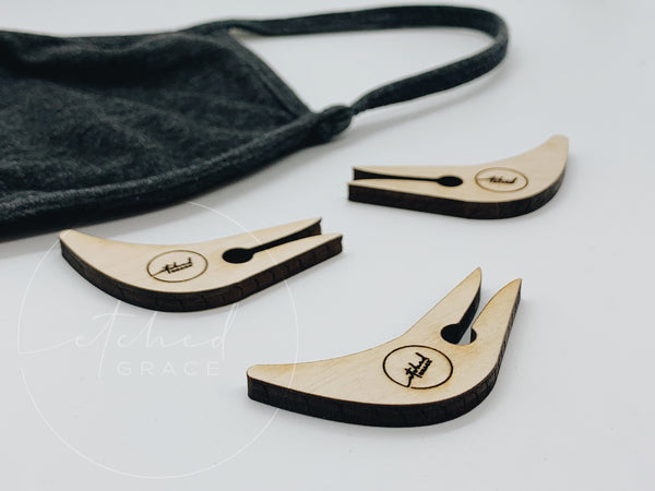 Custom Engraved Mask Vent Clips
