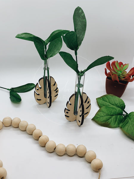 Monstera Leaf Propagation Tube Stand