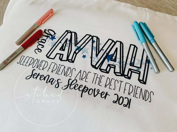Sublimated Sleepover Pillowcases