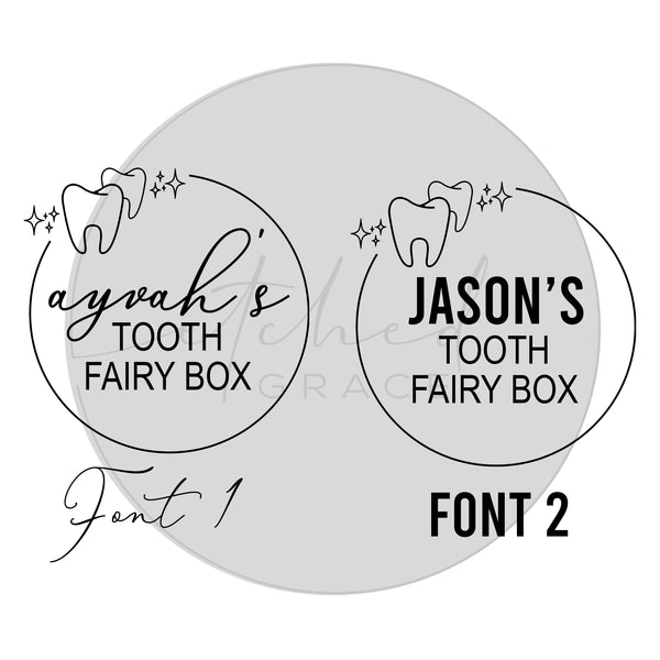 Custom Round Tooth Fairy Box