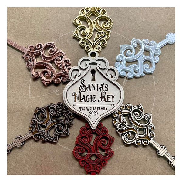 Santa's Magic Key & Personalized Ornament Set