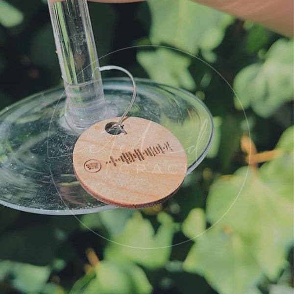 Wine Charm with Spotify Code | Single or Double Sided Wine Charm