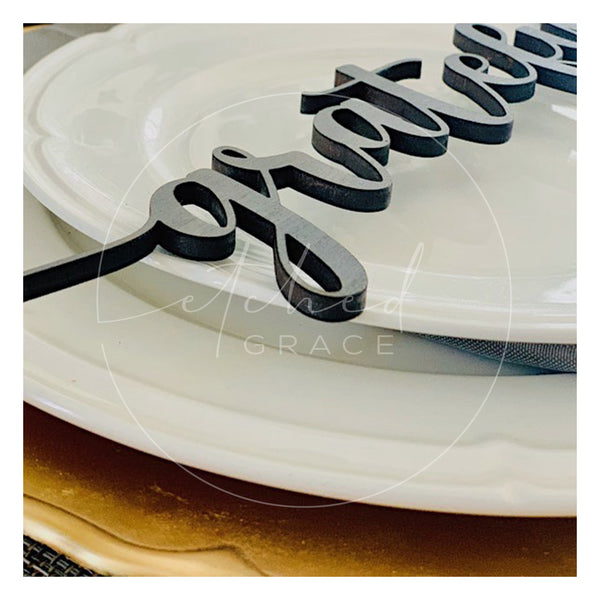 "Thankful" Place Setting Set