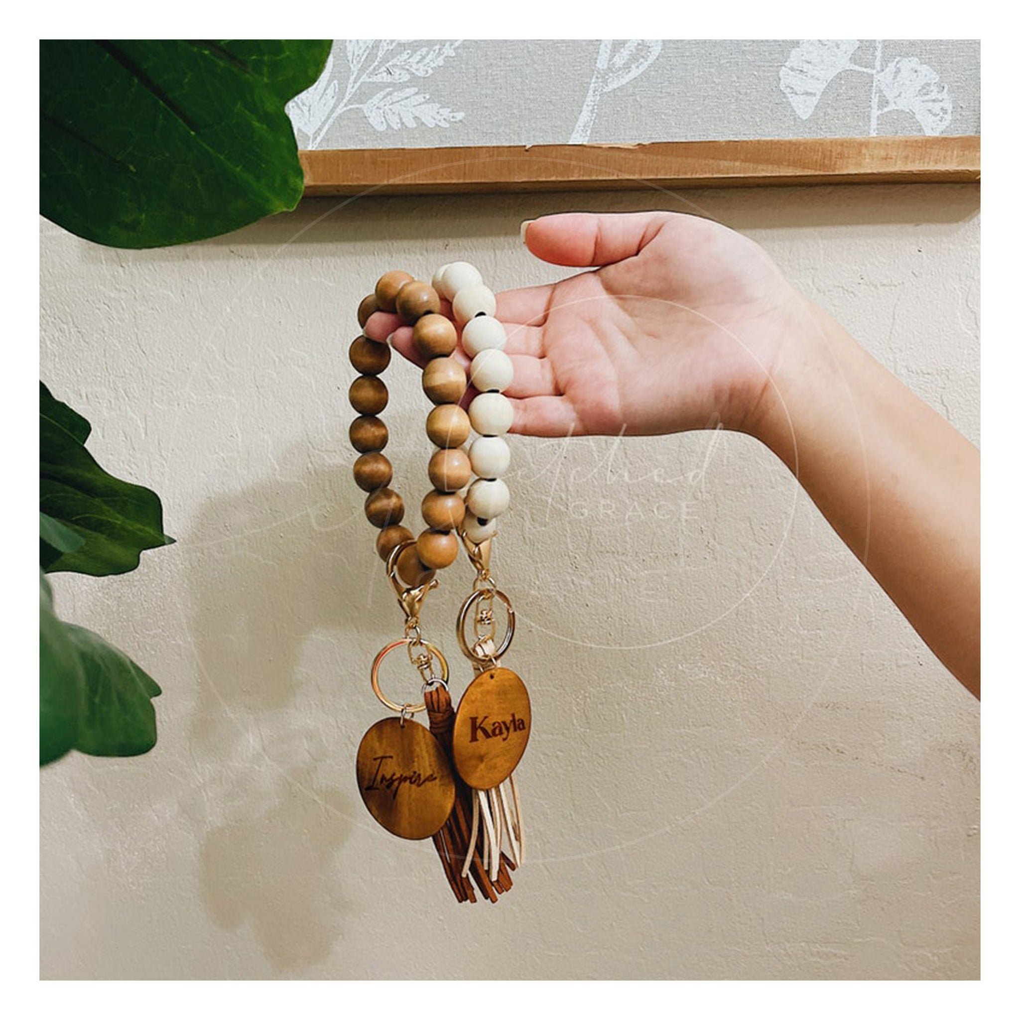 Trendy Beaded Wristlet